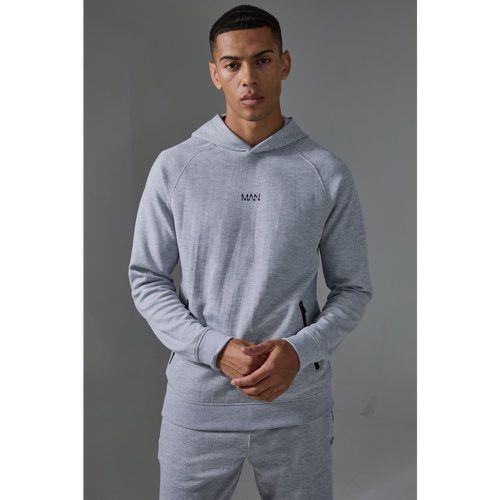 Felpa Man Active Pro in fleece Reg Fit con cappuccio - boohoo - Modalova