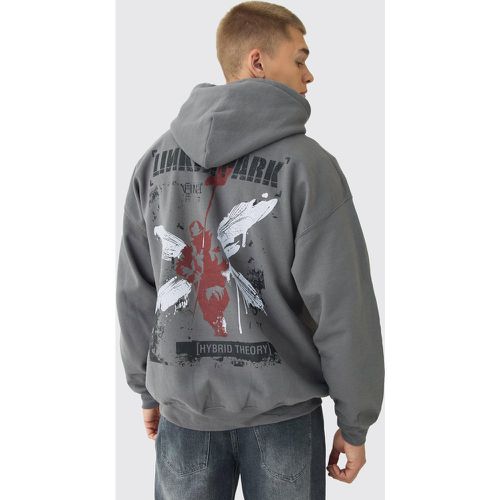 Sudadera Oversize Con Capucha Y Lavado A La Piedra De Linkin Park - boohoo - Modalova