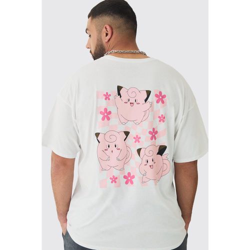 Camiseta Plus Oversize Con Estampado De Pokemon Clefairy - boohoo - Modalova