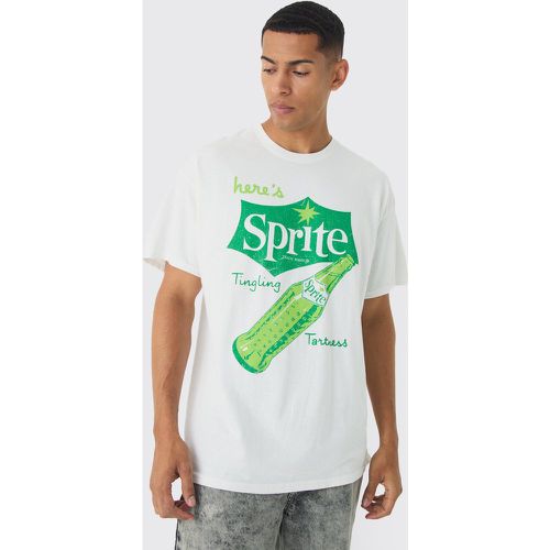 T-shirt oversize ufficiale con stampa Sprite - boohoo - Modalova