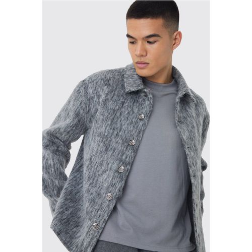 Sobrecamisa De Cuadros Cardados - boohoo - Modalova