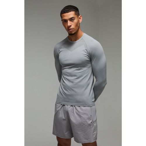 Top Man Active Sin Costuras, Gris - boohoo - Modalova