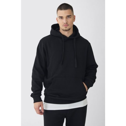 Sudadera Tall Regular Negra Con Capucha - boohoo - Modalova