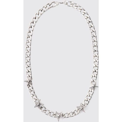 Collar De Cadena Gruesa Con Colgante De Estrella - boohoo - Modalova