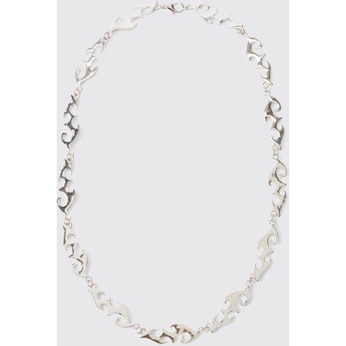 Collar De Cadena Metálica, Gris - boohoo - Modalova