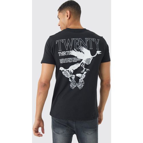 T-shirt Slim Fit con stampa Twenty Thirteen - boohoo - Modalova