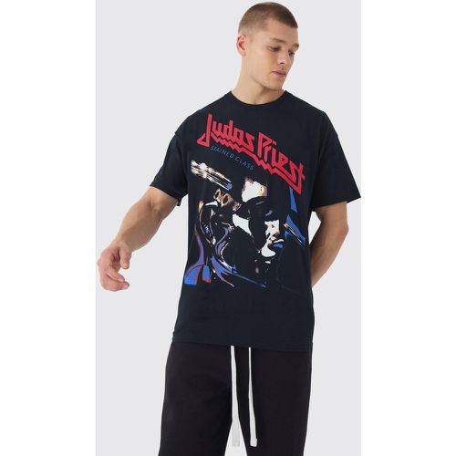 T-shirt oversize ufficiale dei Judas Priest con stampa - boohoo - Modalova