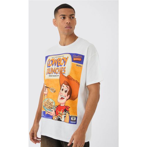 T-shirt oversize ufficiale Disney Toy Story con stampa Wood Ceareal - boohoo - Modalova