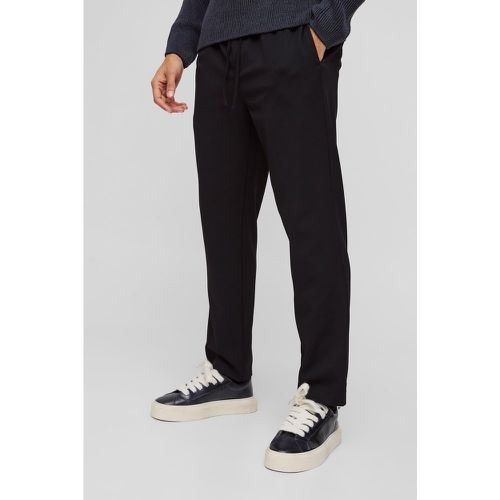 Pantaloni sartoriali Slim Fit in Stretch con vita elasticizzata - boohoo - Modalova