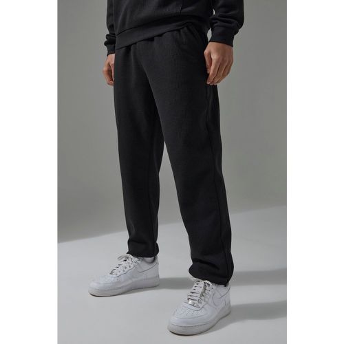 Pantaloni tuta Man Sport Regular Fit con trama a nido d'ape - boohoo - Modalova