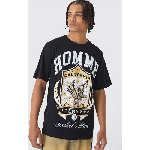 T-shirt con stampa California Homme - boohoo - Modalova