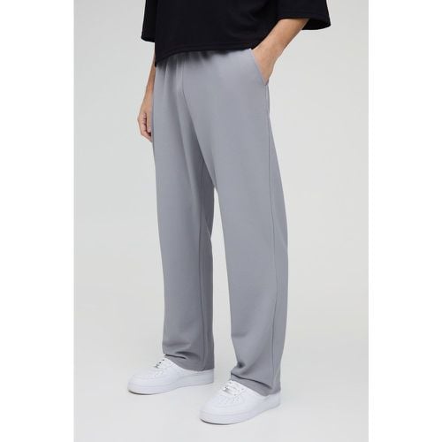 Pantaloni tuta dritti in twill di jersey - boohoo - Modalova