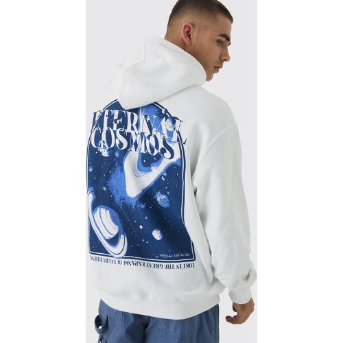 Sudadera Oversize Con Capucha Y Estampado Gráfico Espacial En La Espalda - boohoo - Modalova