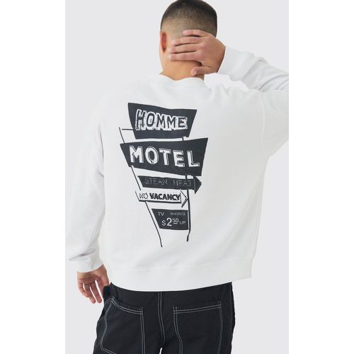 Sudadera Recta Con Estampado Homme Motel En La Espalda - boohoo - Modalova