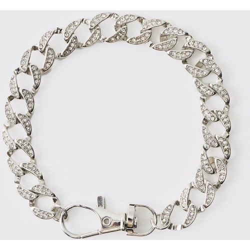 Pulsera Con Incrustaciones, Gris - boohoo - Modalova