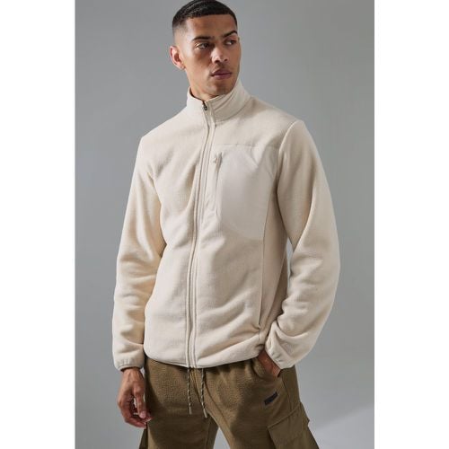 Sudadera Man Active De Forro Polar Con Cremallera - boohoo - Modalova