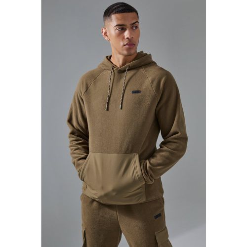 Sudadera Man Active De Forro Polar Con Capucha - boohoo - Modalova