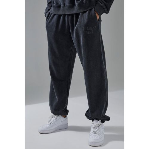 Pantalón Deportivo Man Active Oversize Con Lavado A La Piedra - boohoo - Modalova