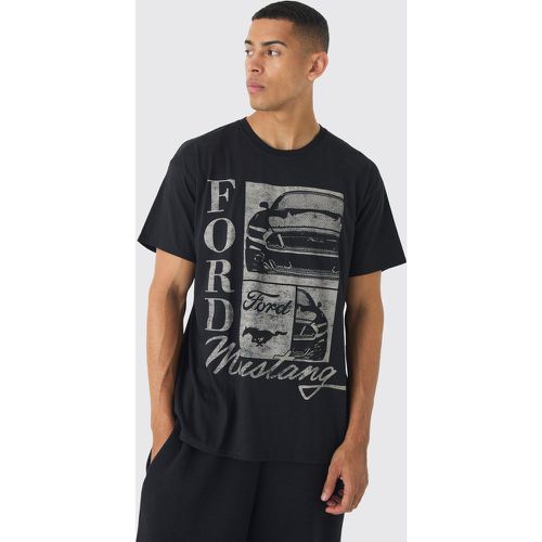 T-shirt oversize ufficiale con stampa Ford Mustang - boohoo - Modalova