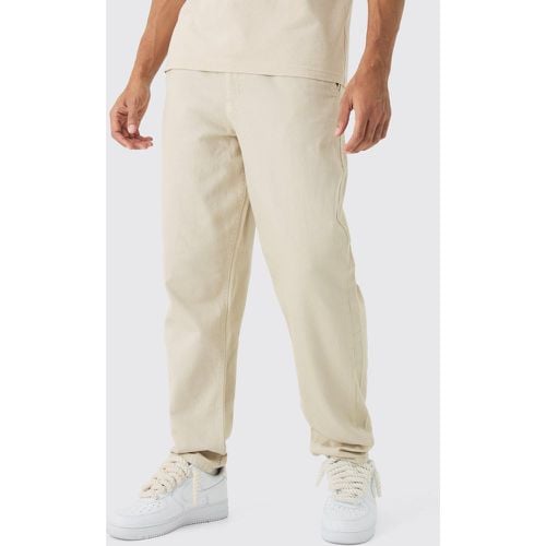 Pantaloni Chino extra comodi color pietra - boohoo - Modalova