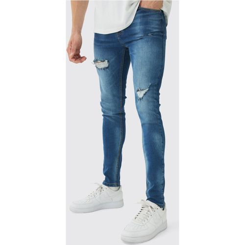 Jeans Skinny Fit in Stretch con strappi - boohoo - Modalova