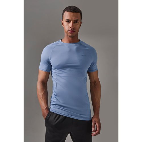 T-shirt attillata Man Active con maniche raglan - boohoo - Modalova