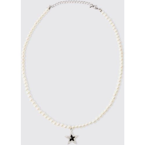 Collar Con Colgante De Estrella Y Perlas - boohoo - Modalova