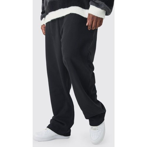 Pantaloni Plus Size extra comodi neri in jersey con doppia fascia in vita - boohoo - Modalova