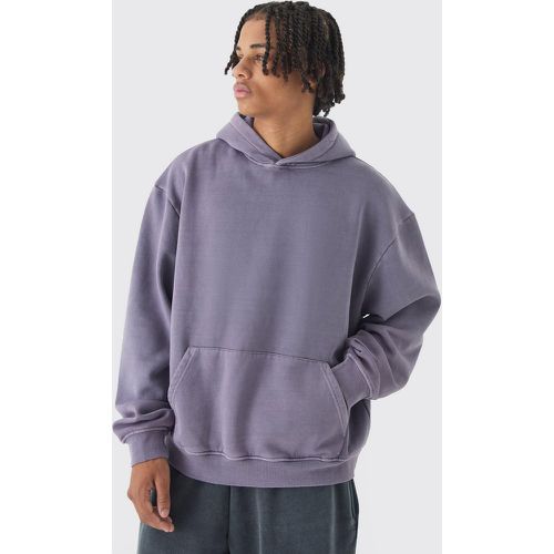 Sudadera Oversize Con Bolsillos, Capucha Y Lavado De Ácido - boohoo - Modalova