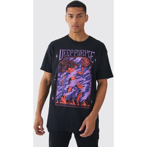 Camiseta Oversize Con Estampado De Deep Purple - boohoo - Modalova