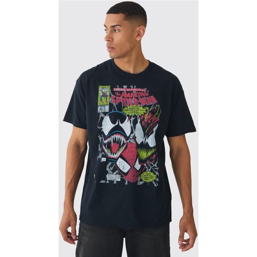 T-shirt oversize ufficiale con stampa Spiderman Venom Marvel - boohoo - Modalova