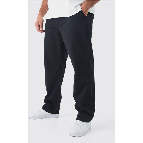 Pantalón Plus Chino Recto Con Cintura Fija - boohoo - Modalova