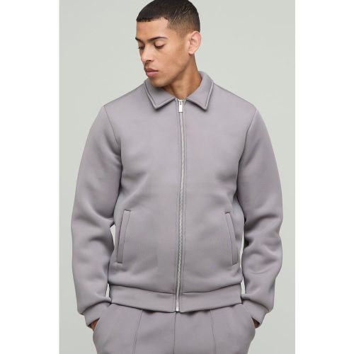 Giacca Harrington in Scuba rivestito - boohoo - Modalova