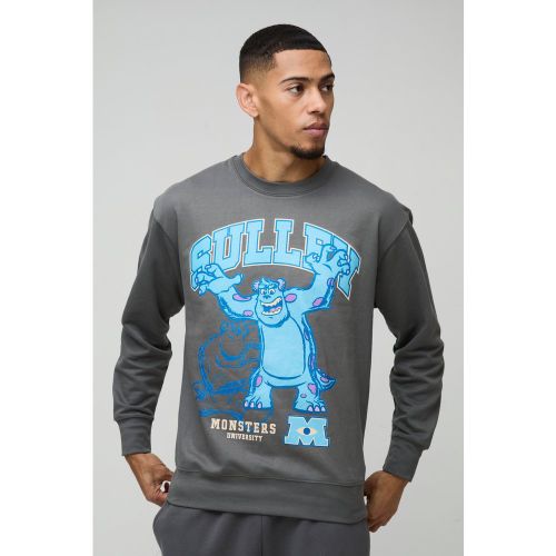 Sudadera Oversize Con Estampado De Pixar Sulley Monsters Inc - boohoo - Modalova