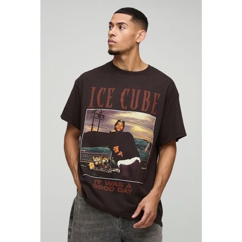 Camiseta Oversize Con Estampado De Ice Cube - boohoo - Modalova