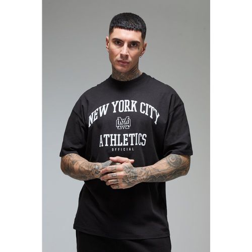 Camiseta Tall Oversize Man Active Con Estampado De New York City Athletics - boohoo - Modalova