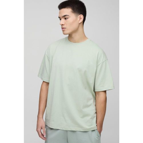 Camiseta Oversize Básica Con Cuello De Caja - boohoo - Modalova
