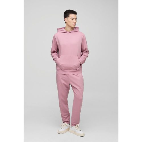 Conjunto Básico Ligero De Pantalón Deportivo Ajustado Y Sudadera Con Capucha - boohoo - Modalova