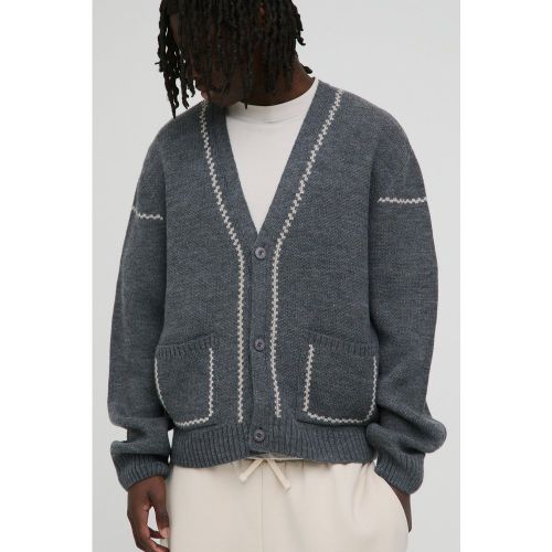 Cardigan Squadrato In Maglia - boohoo - Modalova