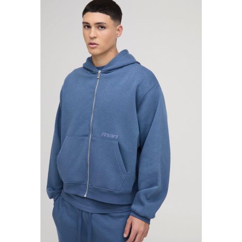 Sudadera Oversize Recta Man Con Capucha Y Cremallera - boohoo - Modalova