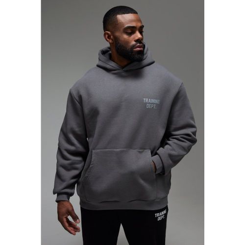 Sudadera Man Active Oversize Con Capucha Y Estampado Training Dept - boohoo - Modalova