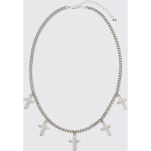 Collana con pendente a croce - boohoo - Modalova