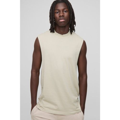 Top Sin Mangas Básico Con Cuello Extendido Y Sisa Ancha - boohoo - Modalova