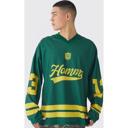 Top da Hockey oversize in rete Homme - boohoo - Modalova