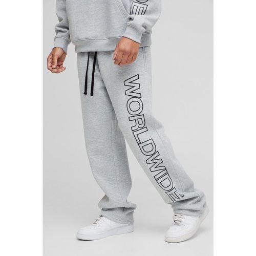 Pantalón Deportivo Holgado Worldwide - boohoo - Modalova