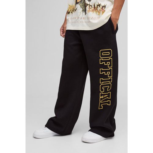 Official Wide Leg Jogger, Nero - boohoo - Modalova