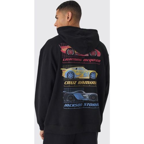 Felpa oversize con stampa ufficiale Disney Cars e cappuccio - boohoo - Modalova