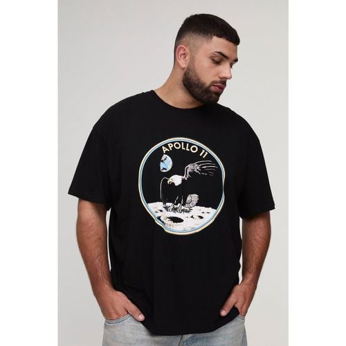 T-shirt Plus Size oversize ufficiale NASA con aquila e luna - boohoo - Modalova