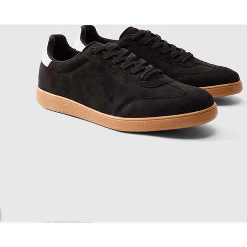 Zapatillas Deportivas De Ante Negras - boohoo - Modalova