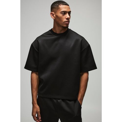 Oversized Boxy Extended Neck Scuba T-Shirt - boohoo - Modalova